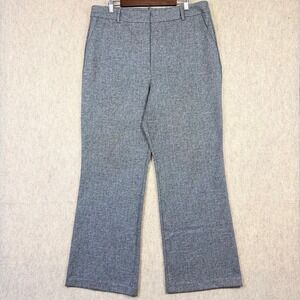 Worthington Womens 16 Flare Dress Pants Gray Marl Trousers Office Career Minimal